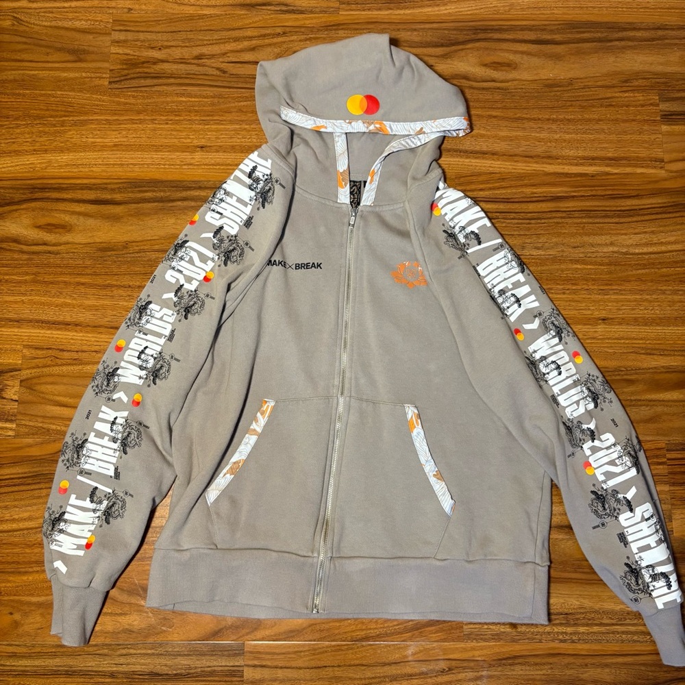 Riot Games Worlds 2021 Gray Hoodie Sz M Make X Break Shenzhen Dragon